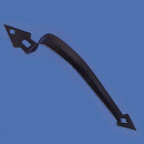 JW-HWH-35 10” Ornamental Gate Pull Handle Black finish